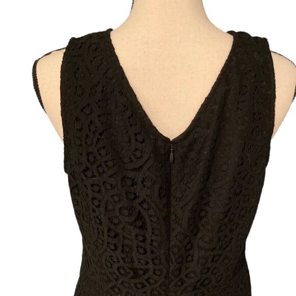 Black Lace Sleeveless Dress - Picture 5 of 10